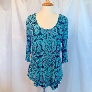 Tianello knit jacquard top